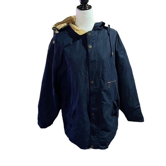 YES Sportswear Reversible Wind/Rain Jacket.Embroidered back Size Large - Picture 2 of 15